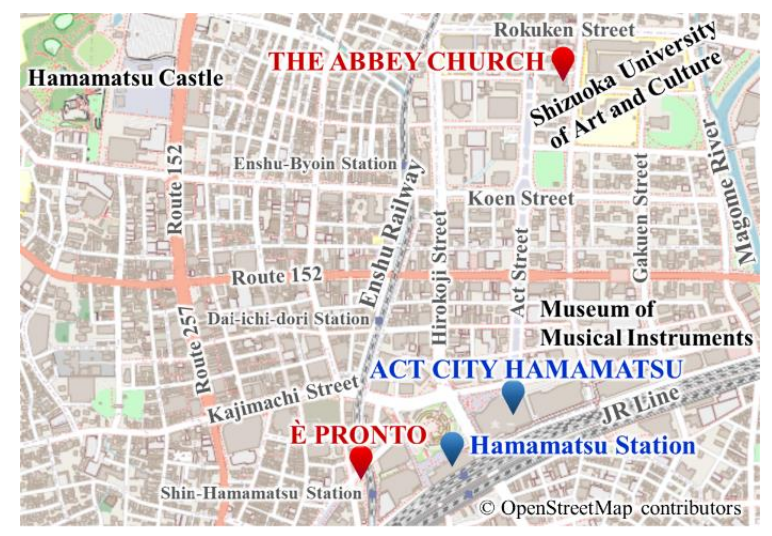 Map of HAMAMATSU